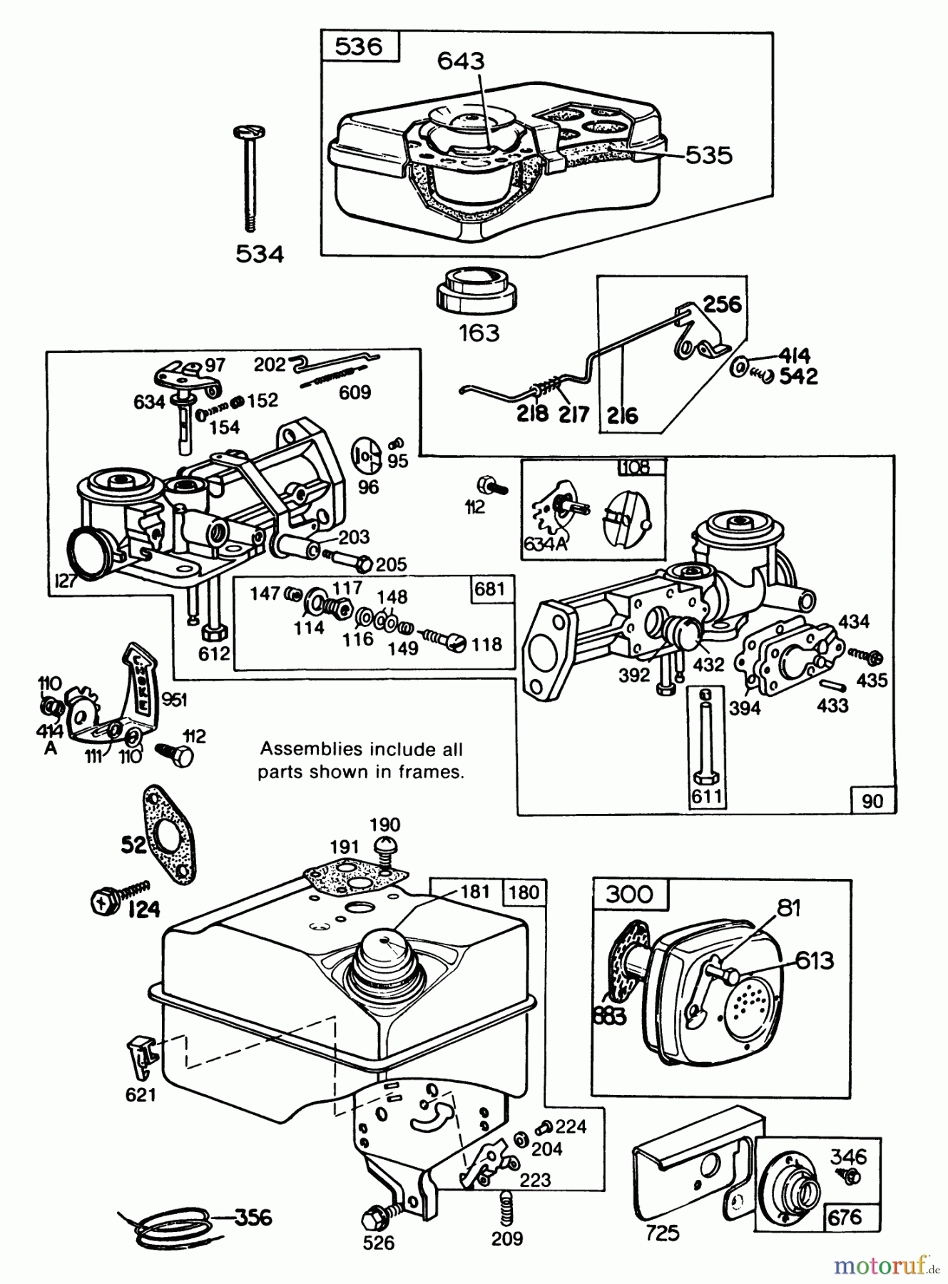 Toro Neu Blowers/Vacuums/Chippers/Shredders 62923 - Toro 5 hp Lawn Vacuum, 1985 (5000001-5999999) ENGINE BRIGGS & STRATTON MODEL NO. 130202-1640-01 #2