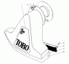 Toro 62923 - 5 hp Lawn Vacuum, 1985 (5000001-5999999) Ersatzteile SNOUT ASSEMBLY (MODEL 62912 & 62923)