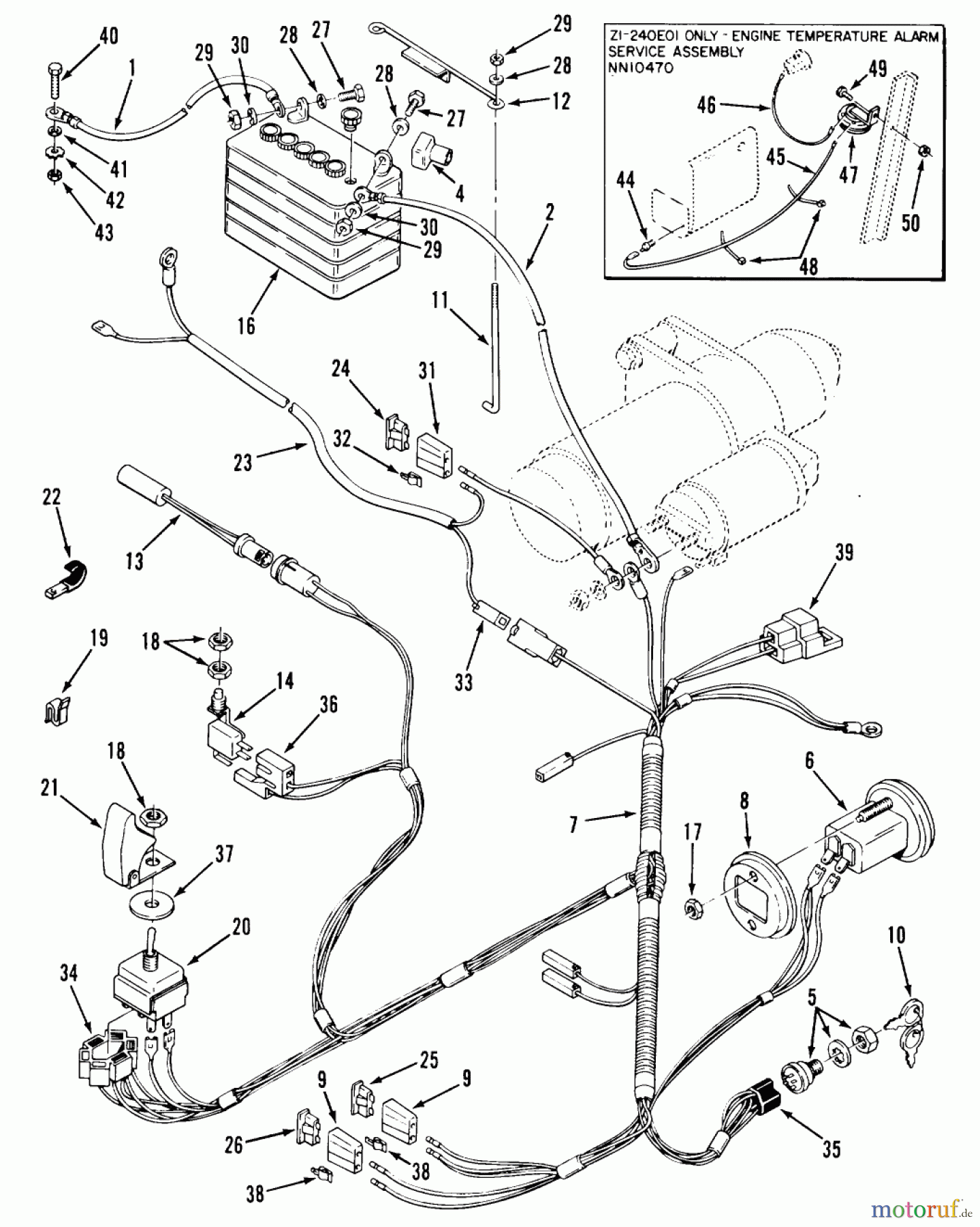 Toro Neu Mowers, Zero-Turn Z1-24OE02 (724-Z) - Toro 724-Z Tractor, 1989 SECTION 12-ELECTRICAL SYSTEM