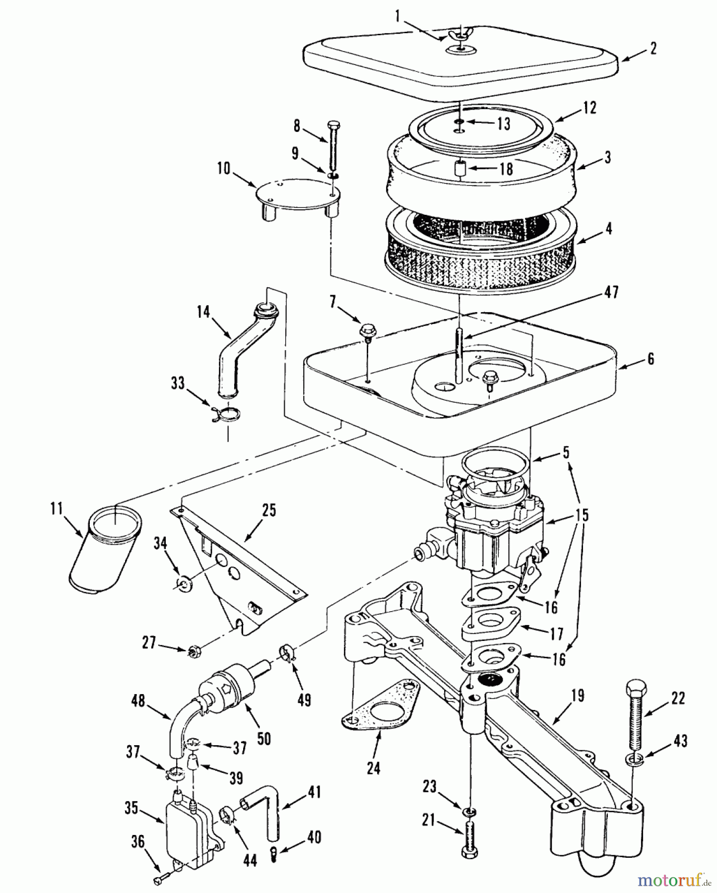 Toro Neu Mowers, Zero-Turn Z1-24OE02 (724-Z) - Toro 724-Z Tractor, 1989 SECTION 3-AIR CLEANER AND FUEL SYSTEH