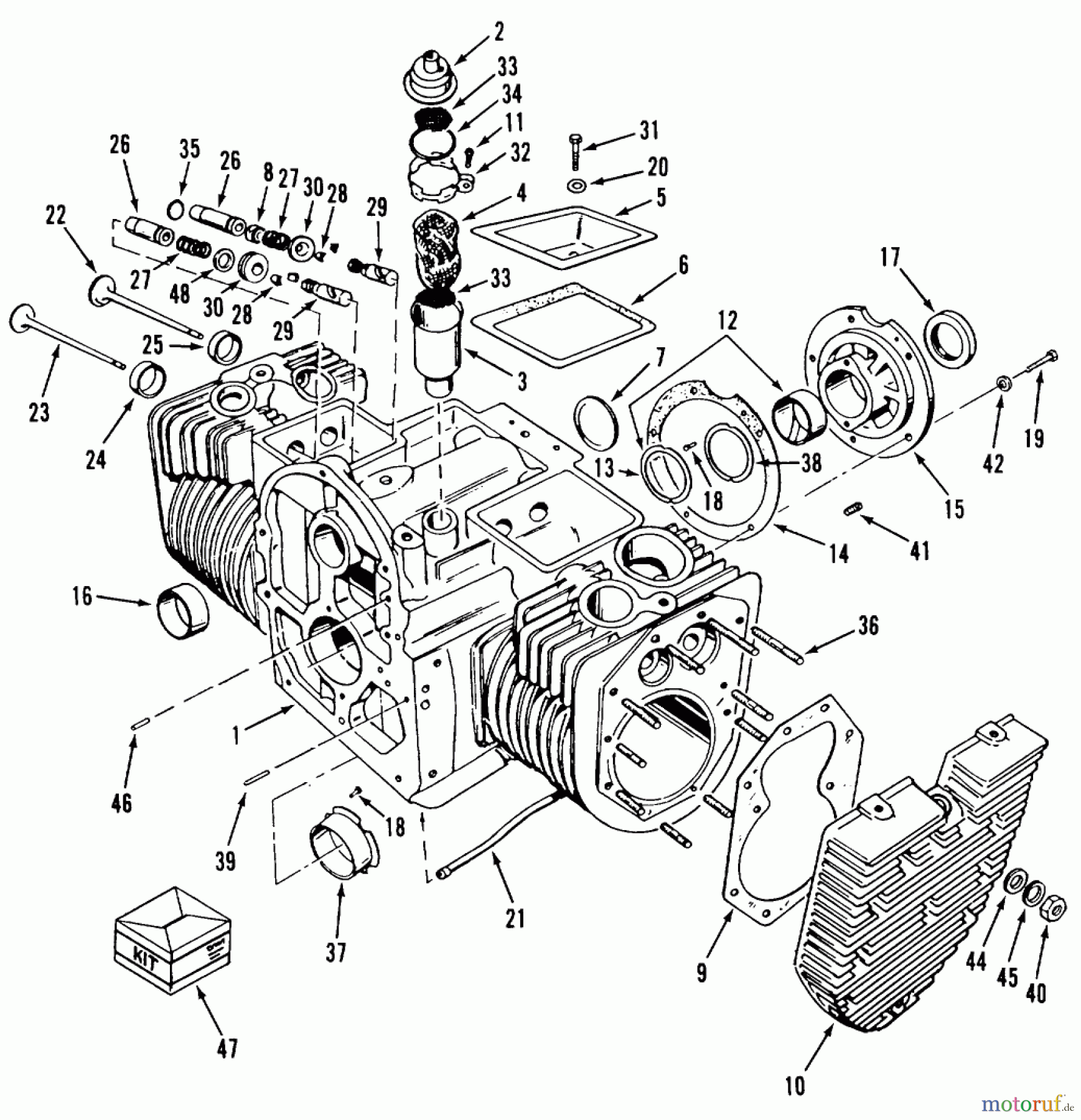  Toro Neu Mowers, Zero-Turn Z1-24OE02 (724-Z) - Toro 724-Z Tractor, 1989 SECTION 3-ENGINE CYLINDER BLOCK