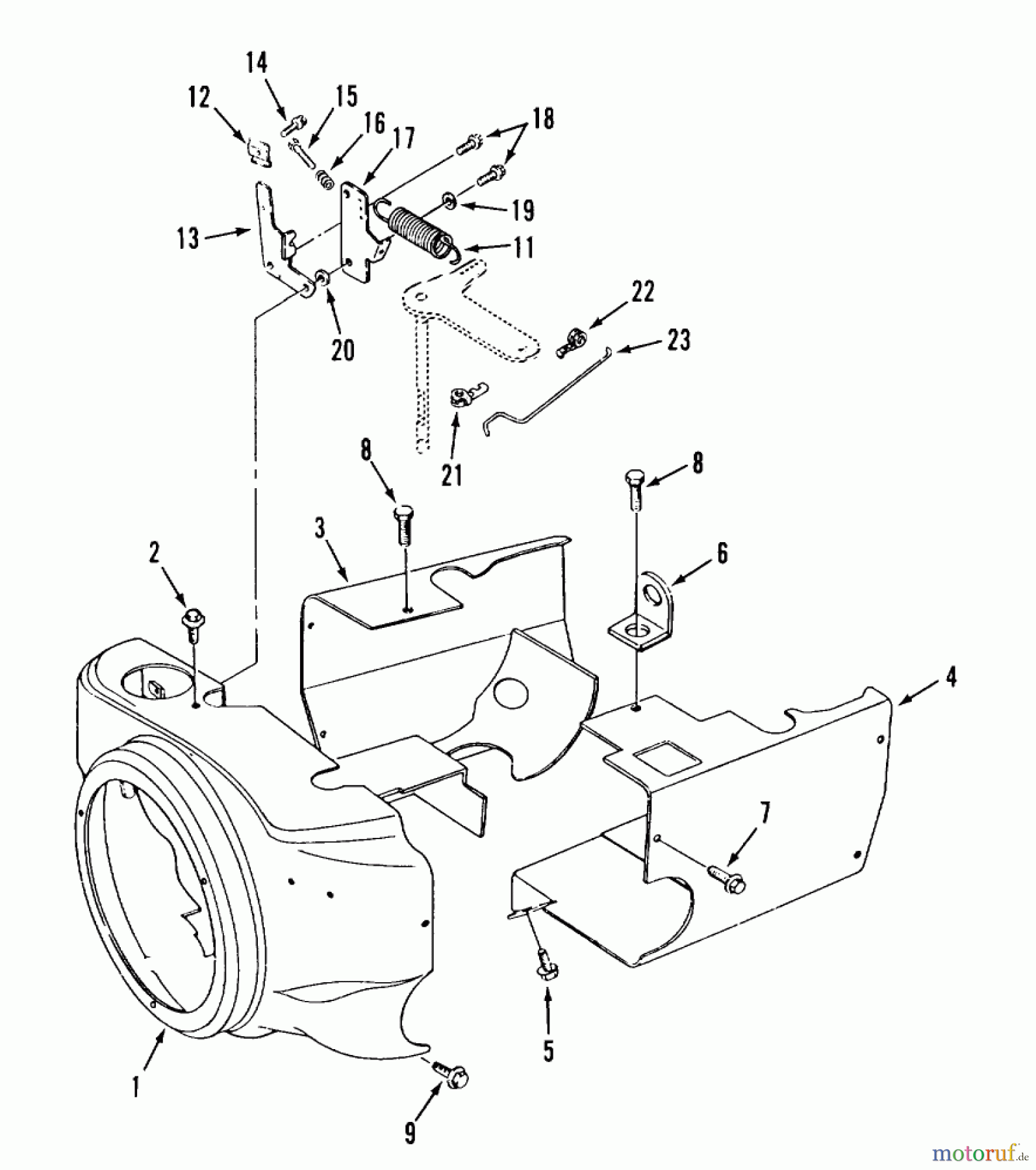  Toro Neu Mowers, Zero-Turn Z1-24OE02 (724-Z) - Toro 724-Z Tractor, 1989 SECTION 4-BLOWER HOUSING AND GOVERNOR