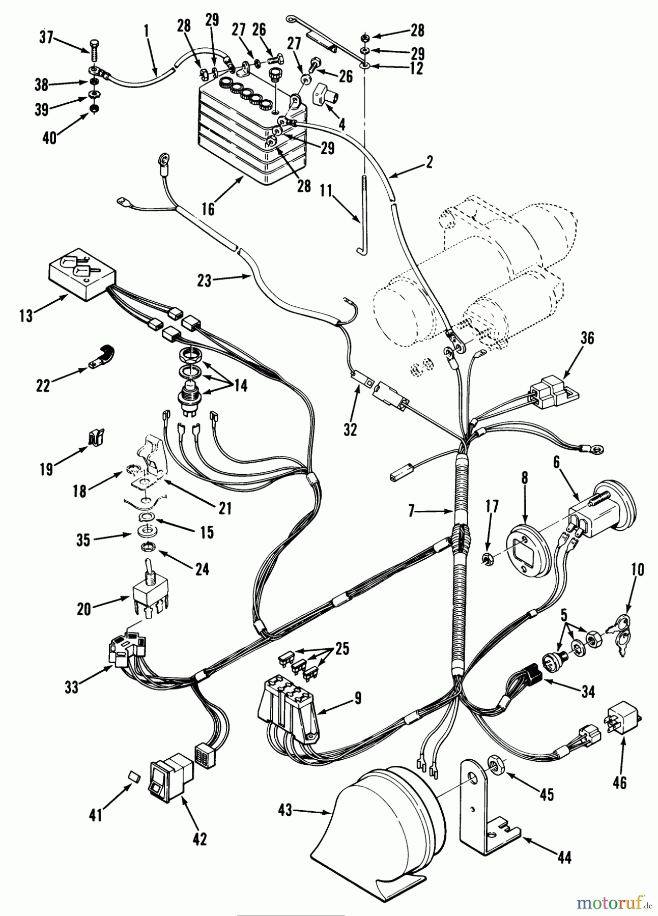  Toro Neu Mowers, Zero-Turn Z1-24OE03 (724-Z) - Toro 724-Z Tractor, 1990 ELECTRICAL SYSTEM