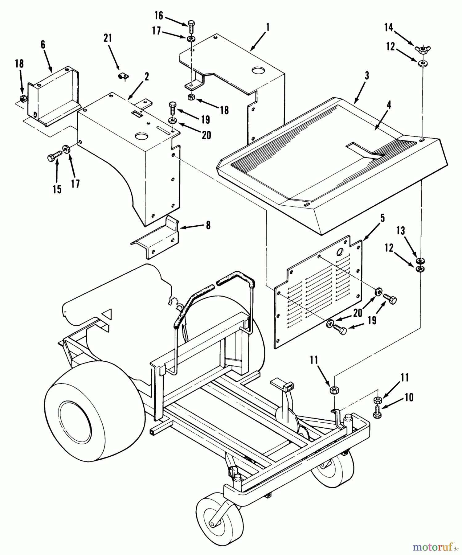 Toro Neu Mowers, Zero-Turn Z1-24OE03 (724-Z) - Toro 724-Z Tractor, 1990 FENDERS AND COVERS