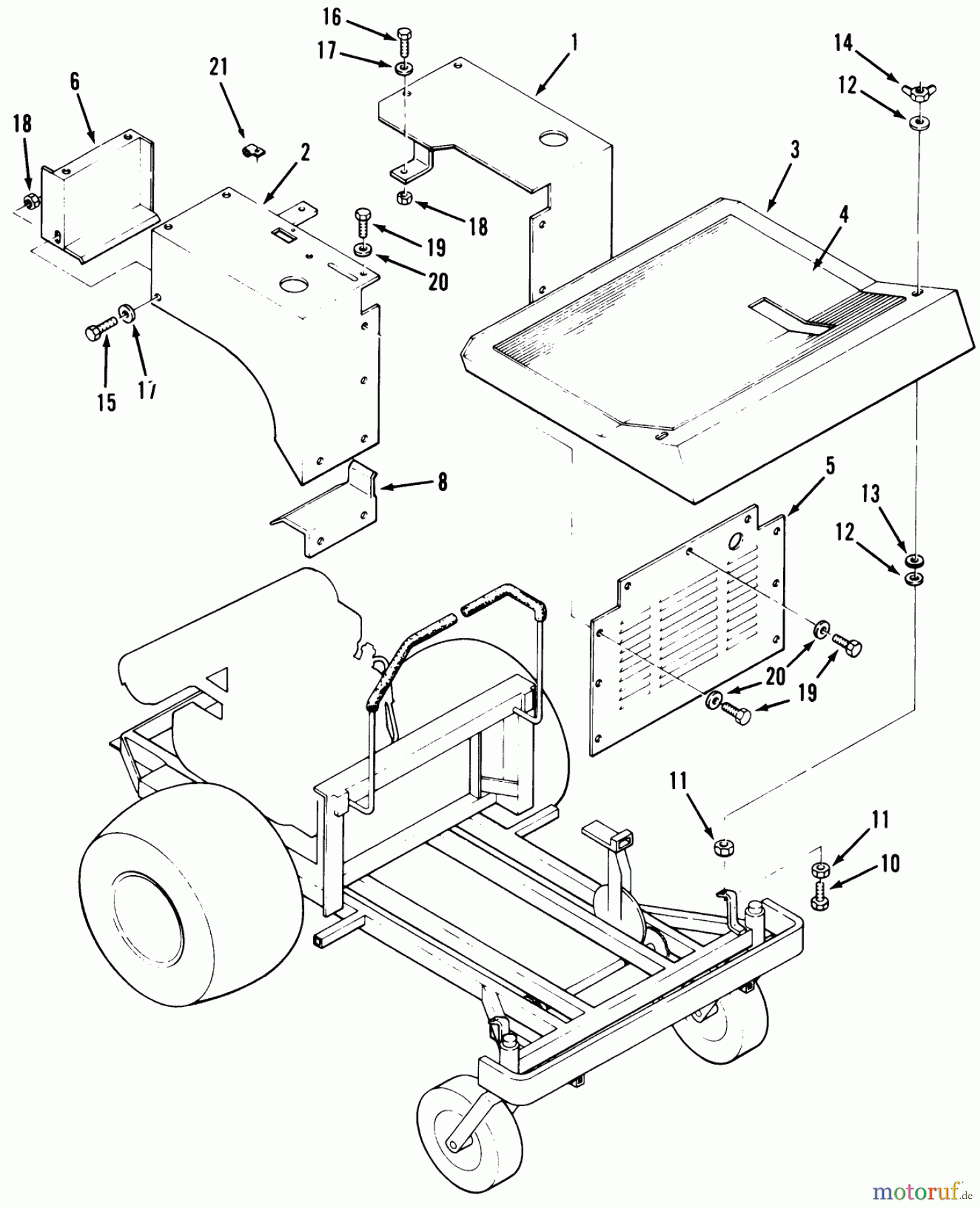 Toro Neu Mowers, Zero-Turn Z1-24OE04 (724-Z) - Toro 724-Z Tractor, 1991 (1000001-1999999) FENDERS AND COVERS