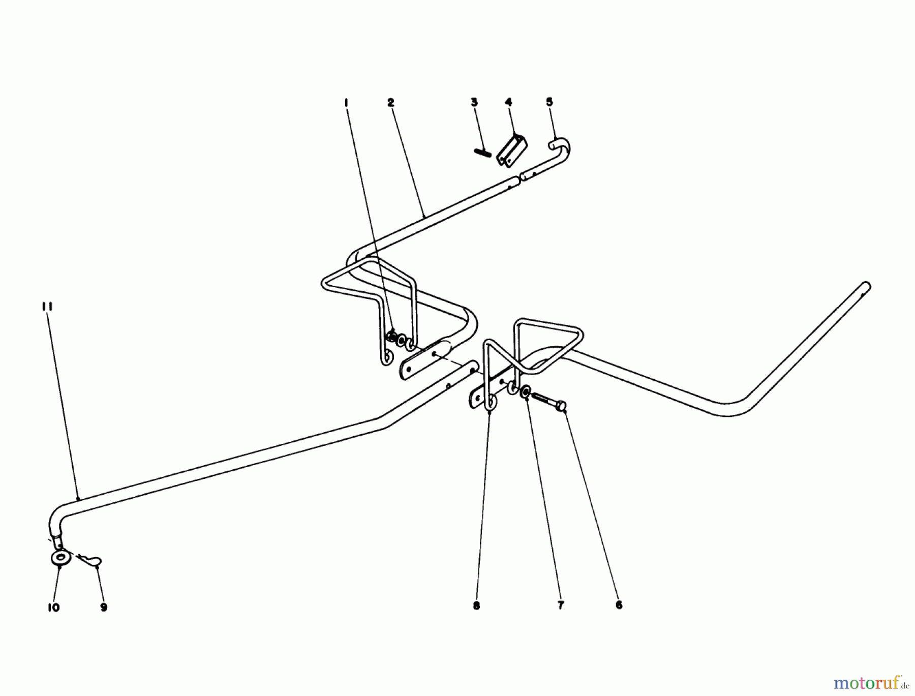Toro Neu Blowers/Vacuums/Chippers/Shredders 62912 - Toro 5 hp Lawn Vacuum, 1986 (6000001-6999999) HITCH KIT (MODEL 59087) (OPTIONAL)