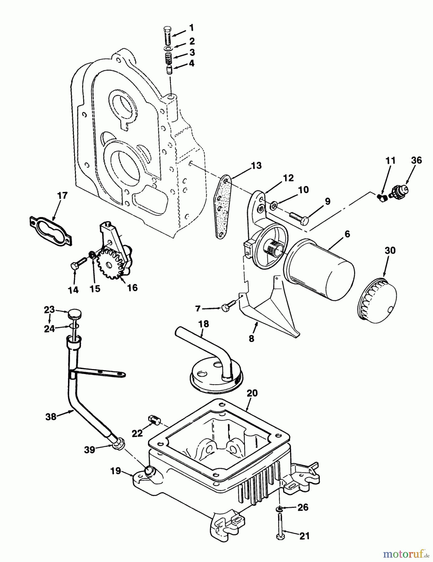  Toro Neu Mowers, Zero-Turn Z1-24OE05 (724-Z) - Toro 724-Z Tractor, 1992 (2000001-2999999) OIL SYSTEM