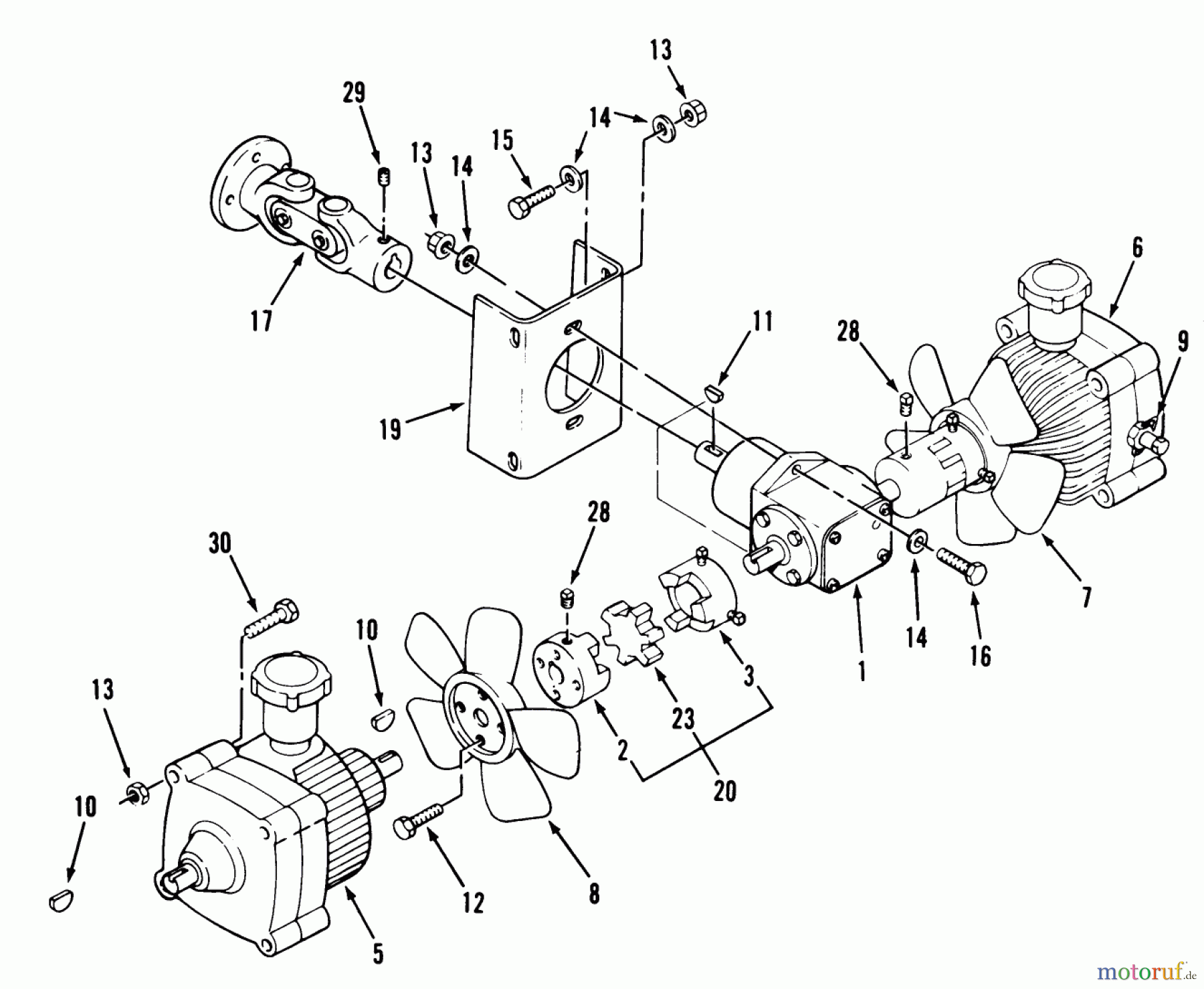  Toro Neu Mowers, Zero-Turn Z1-24OE05 (724-Z) - Toro 724-Z Tractor, 1992 (2000001-2999999) TRANSMISSION DRIVE