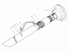 Toro 62912 - 5 hp Lawn Vacuum, 1986 (6000001-6999999) Ersatzteile VACUUM HOSE KIT (MODEL 59085) (OPTIONAL)