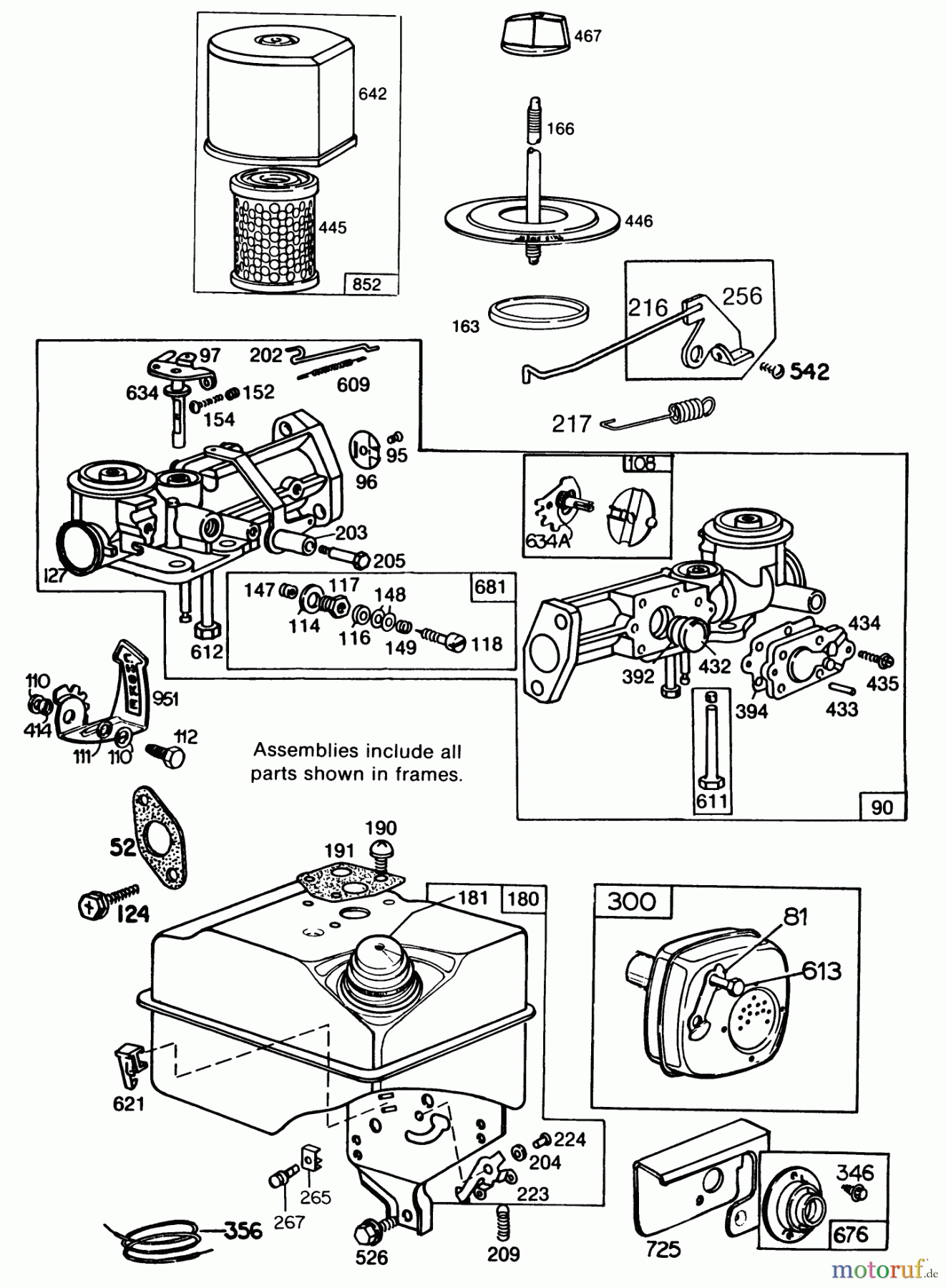 Toro Neu Blowers/Vacuums/Chippers/Shredders 62912 - Toro 5 hp Lawn Vacuum, 1987 (7000001-7999999) ENGINE BRIGGS & STRATTON MODEL NO. 130202-1640-01 #1