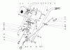 Toro 31626 (526) - 526 Snowthrower, 1971 (1000001-1999999) Ersatzteile HANDLE ASSEMBLY