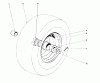 Toro 31823 (832) - 832 Snowthrower, 1976 (6000001-6999999) Ersatzteile WHEEL ASSEMBLY