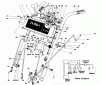 Toro 38040 (524) - 524 Snowthrower, 1984 (4000001-4999999) Ersatzteile HANDLE ASSEMBLY