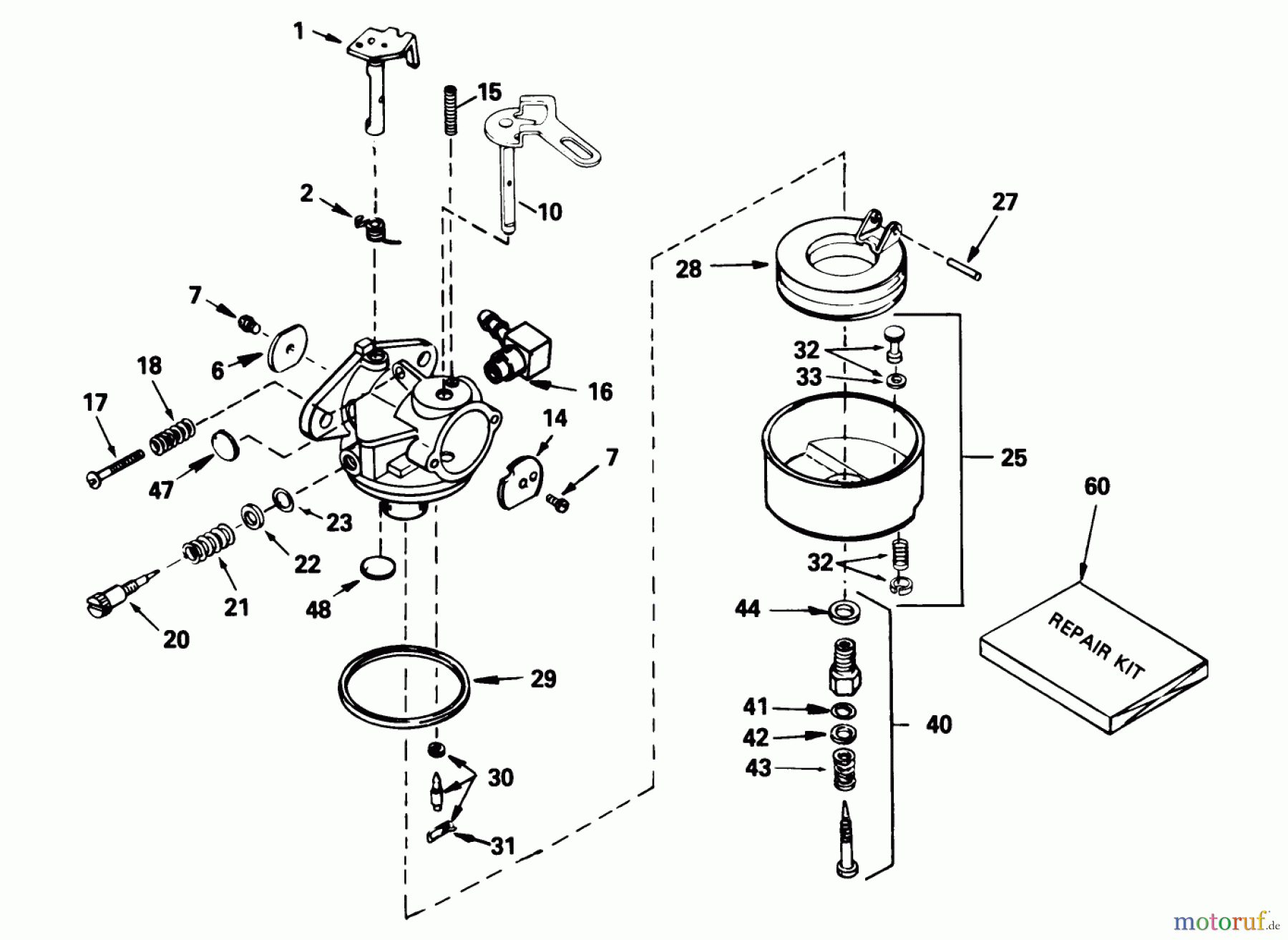  Toro Neu Snow Blowers/Snow Throwers Seite 1 38054 (521) - Toro 521 Snowthrower, 1993 (3900001-3999999) CARBURETOR NO. 632107A