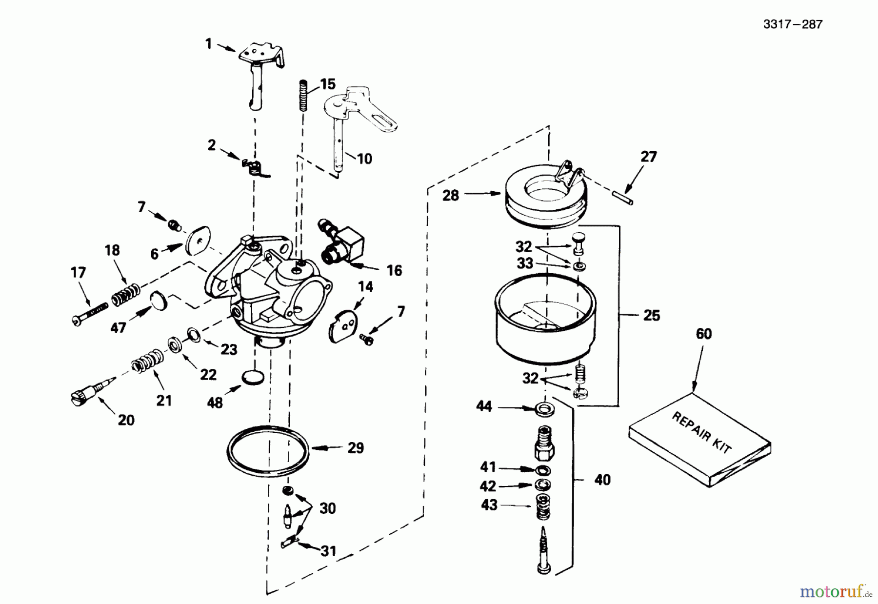 Toro Neu Snow Blowers/Snow Throwers Seite 1 38052 (521) - Toro 521 Snowthrower, 1995 (59000001-59999999) CARBURETOR NO. 632107A