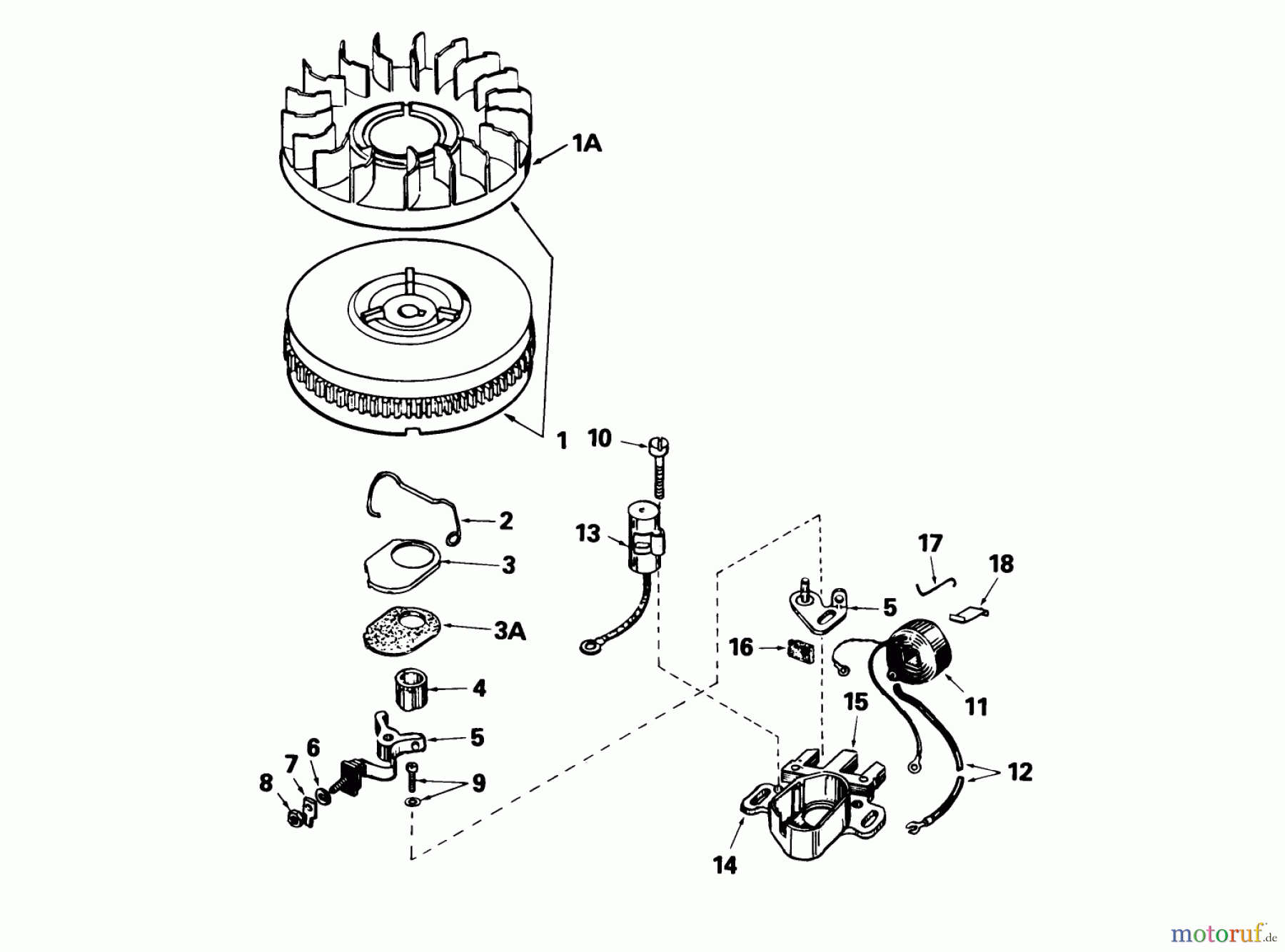 Toro Neu Snow Blowers/Snow Throwers Seite 1 38056 (521) - Toro 521 Snowthrower, 1984 (4000001-4999999) MAGNETO NO. 611030