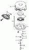 Toro 38056 (521) - 521 Snowthrower, 1985 (5000001-5999999) Ersatzteile REWIND STARTER NO. 590604