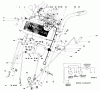 Toro 38065 (624) - 624 Snowthrower, 1988 (8000001-8999999) Ersatzteile HANDLE ASSEMBLY