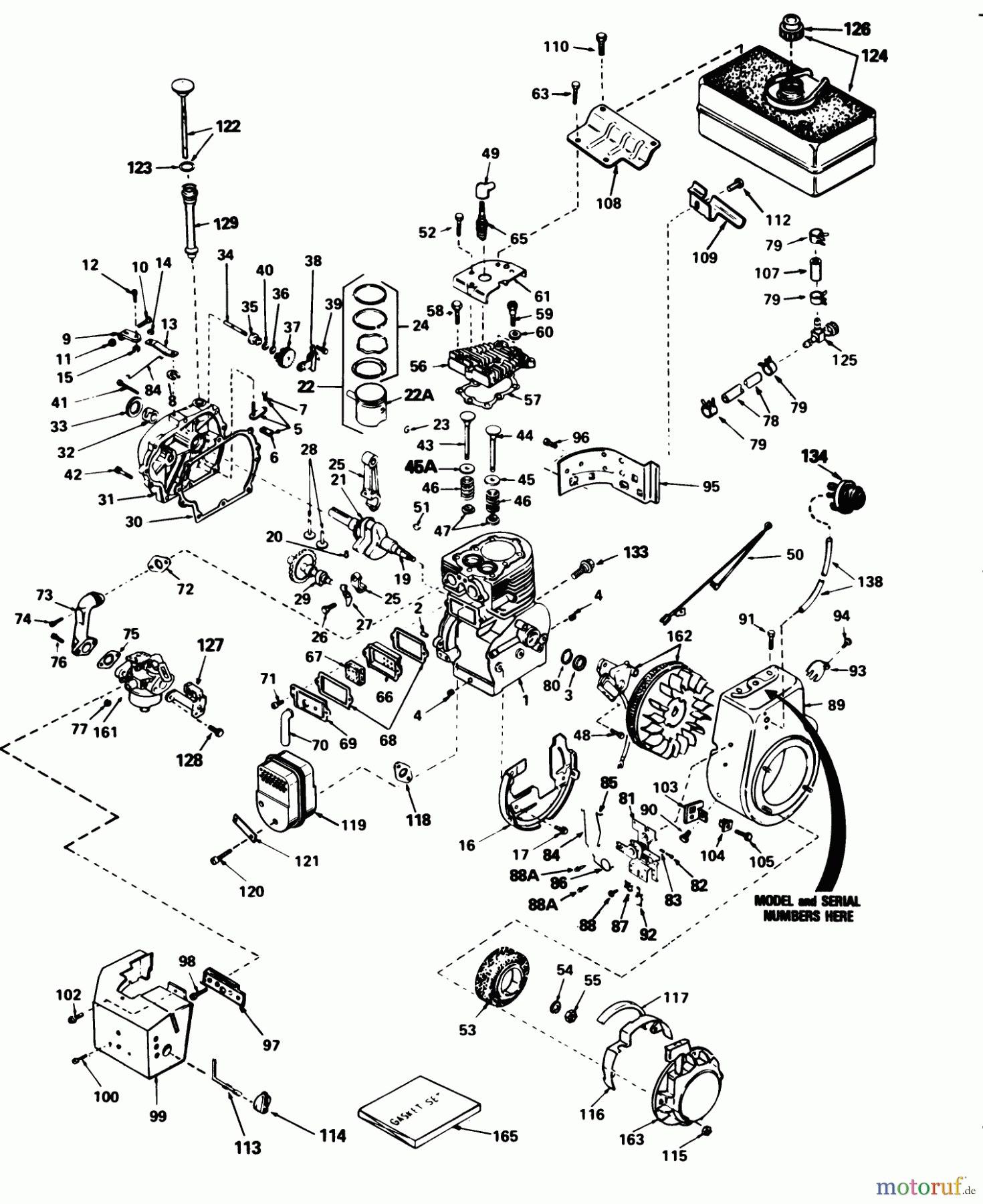 Toro Neu Snow Blowers/Snow Throwers Seite 1 38080 (824) - Toro 824 Snowthrower, 1984 (4000001-4999999) ENGINE TECUMSEH MODEL NO. HM 80-155169J