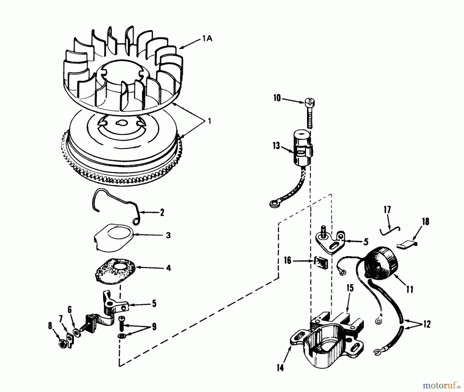 Toro Neu Snow Blowers/Snow Throwers Seite 1 38085 (824) - Toro 824 Snowthrower, 1980 (0000001-0999999) MAGNETO NO. 610848