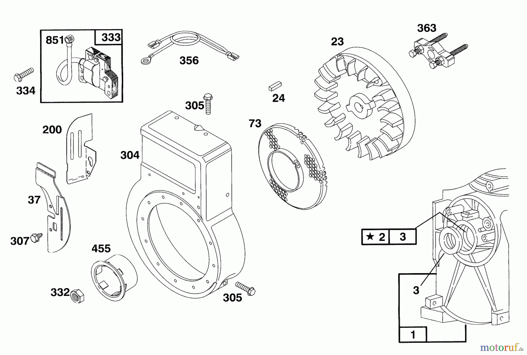  Toro Neu Blowers/Vacuums/Chippers/Shredders 62923 - Toro 5 hp Lawn Vacuum, 1993 (3900001-3999999) ENGINE BRIGGS & STRATTON MODEL 135202-0185-01 #8