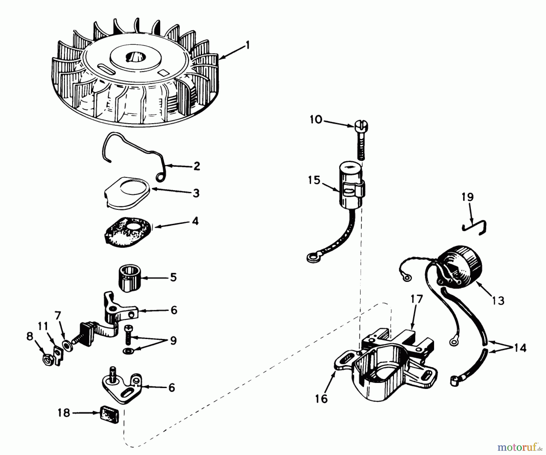 Toro Neu Snow Blowers/Snow Throwers Seite 1 38100 (S-140) - Toro S-140 Snowthrower, 1979 (9000001-9999999) MAGNETO NO. 610794A