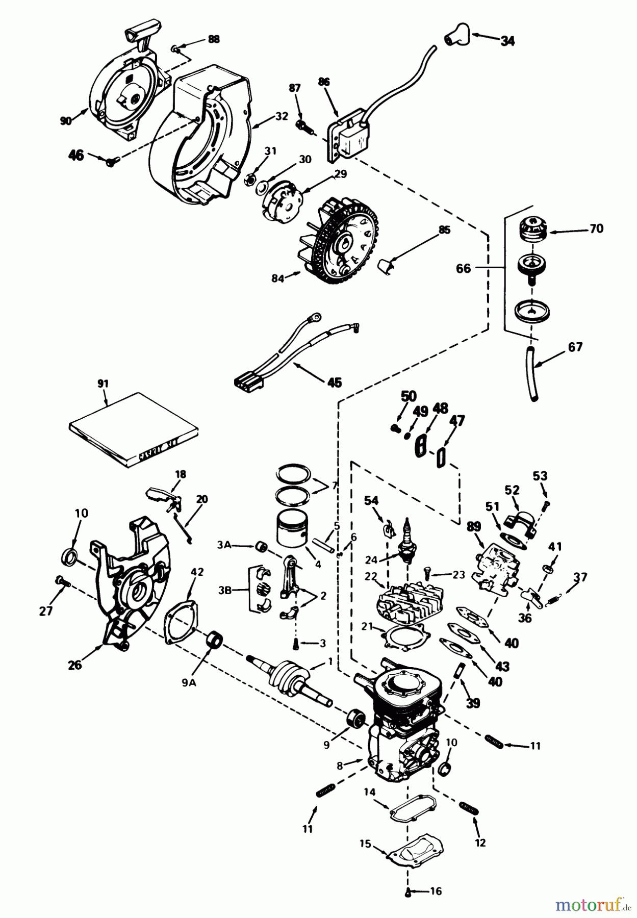 Toro Neu Snow Blowers/Snow Throwers Seite 1 38116C (CR-20R) - Toro CR-20 Snowthrower, 1987 (7000001-7999999) ENGINE TECUMSEH MODEL NO. AH-600 TYPE 1623-M (MODELS NO. 38115C & 38116C)
