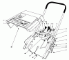 Toro 38115C (CR-20R) - CR-20 Snowthrower, 1987 (7000001-7999999) Ersatzteile SHROUD & HANDLE ASSEMBLY