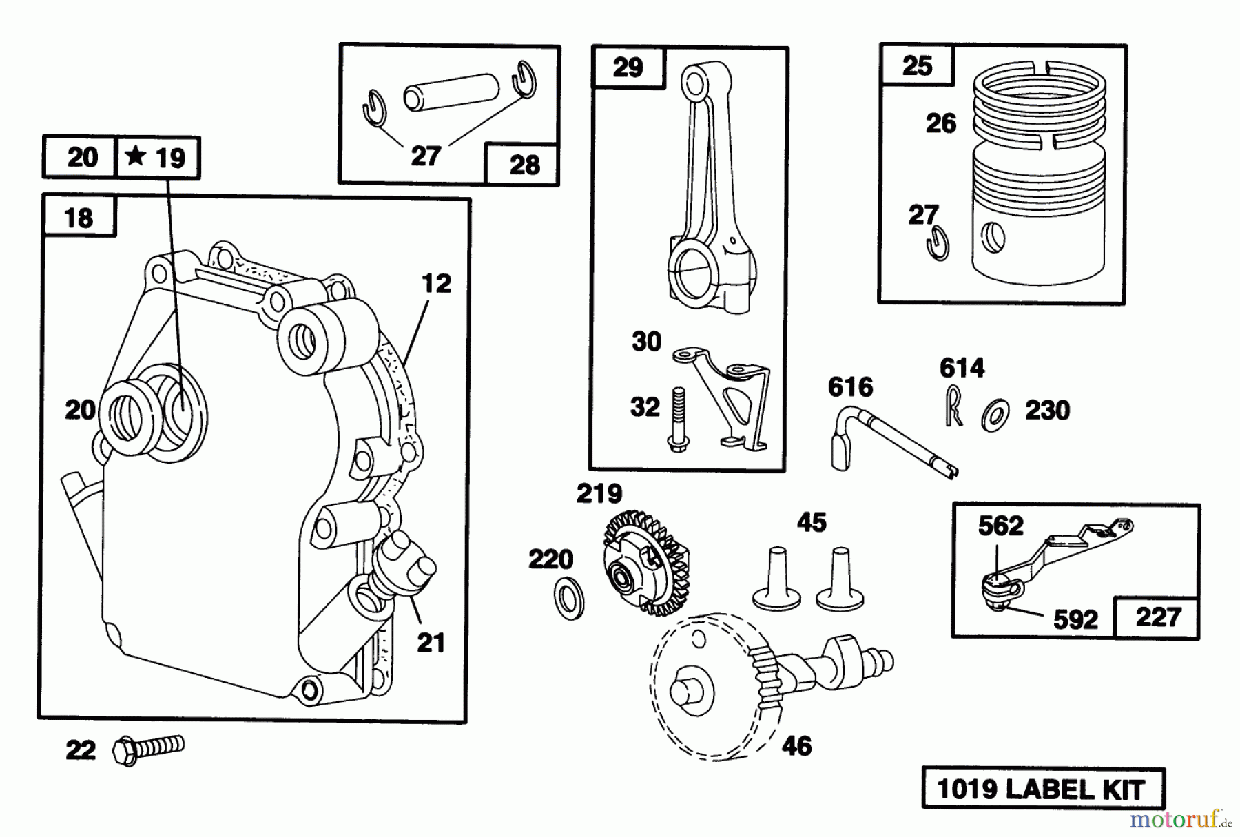 Toro Neu Blowers/Vacuums/Chippers/Shredders 62924 - Toro 5 hp Lawn Vacuum, 1996 (6900001-6999999) ENGINE BRIGGS & STRATTON MODEL 135202-0263-01 #2