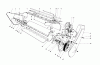 Toro 38120 (S-200) - S-200 Snowthrower, 1981 (1000001-1000350) Ersatzteile LOWER MAIN FRAME ASSEMBLY (MODEL 38120 & 38130)