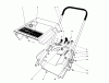 Toro 38120 (S-200) - S-200 Snowthrower, 1981 (1000001-1000350) Ersatzteile SHROUD & HANDLE ASSEMBLY (MODEL 38120)