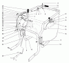 Toro 62924 - 5 hp Lawn Vacuum, 1997 (7900001-7999999) Ersatzteile CONTROL & HANDLE ASSEMBLY
