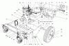 Toro 62924 - 5 hp Lawn Vacuum, 1997 (7900001-7999999) Ersatzteile ENGINE & BASE ASSEMBLY