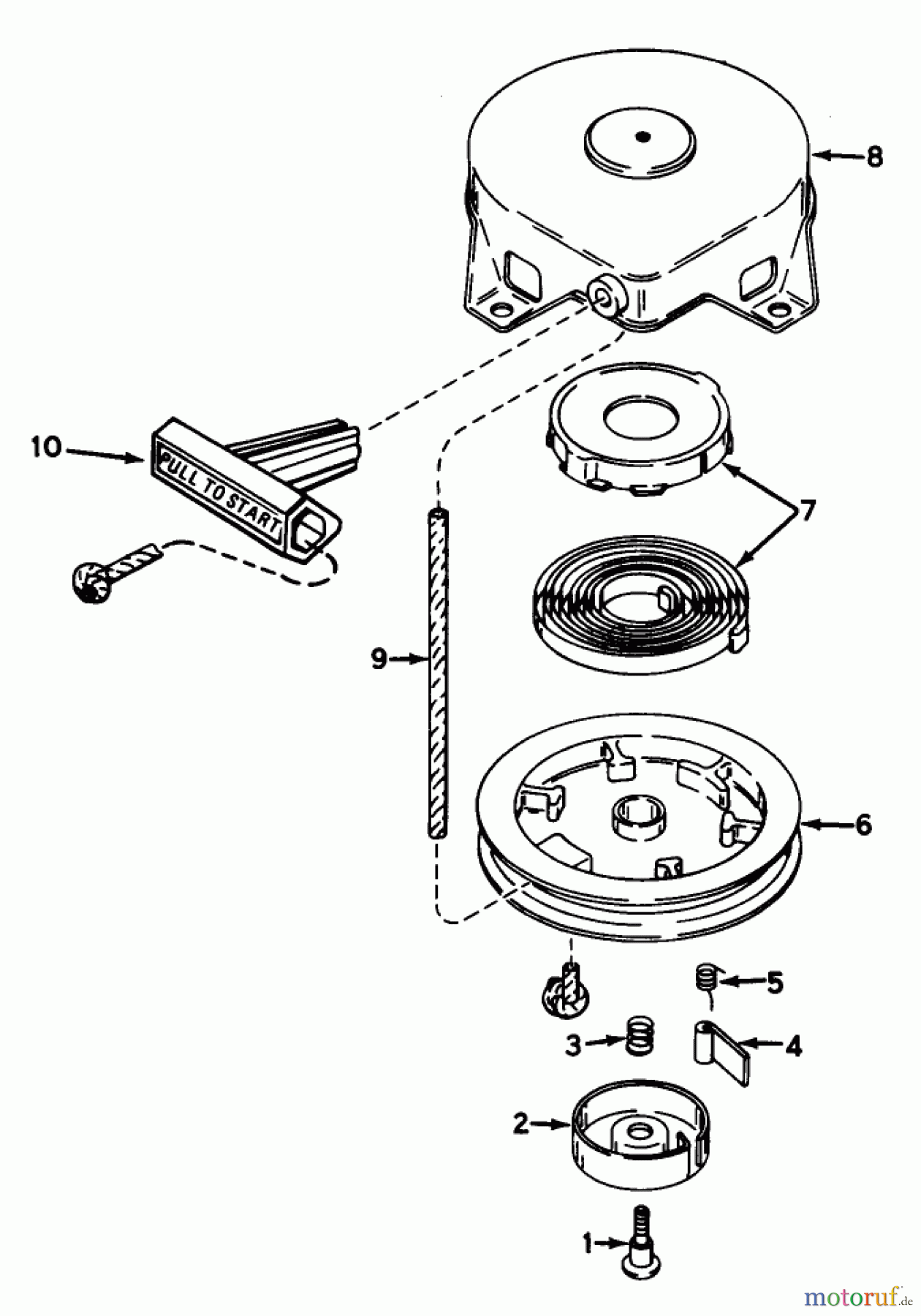  Toro Neu Snow Blowers/Snow Throwers Seite 1 38120 (S-200) - Toro S-200 Snowthrower, 1981 (1000351-1999999) SHROUD & REWIND STARTER NO. 590537 ENGINE MODEL NO. AH520 TYPE 1602, 1602A, 1602B, 1603, 1603A & 1603B