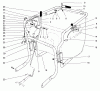 Toro 62924 - 5 hp Lawn Vacuum, 2000 (200000001-200999999) Ersatzteile CONTROL & HANDLE ASSEMBLY