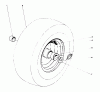 Toro 38160 (1132) - 1132 Snowthrower, 1981 (1000001-1999999) Ersatzteile WHEEL ASSEMBLY