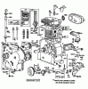 Toro 38160 (1132) - 1132 Snowthrower, 1984 (4000001-4999999) Ersatzteile ENGINE BRIGGS & STRATTON MODEL NO. 252416-0677-01 #1