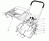 Toro 38162 (S-620) - S-620 Snowthrower, 1985 (5000001-5999999) Ersatzteile SHROUD & HANDLE ASSEMBLY