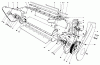 Toro 38162 (S-620) - S-620 Snowthrower, 1988 (8000001-8999999) Ersatzteile LOWER MAIN FRAME ASSEMBLY