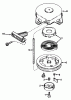 Toro 38162 (S-620) - S-620 Snowthrower, 1988 (8000001-8999999) Ersatzteile REWIND STARTER NO. 590537