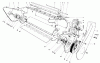 Toro 38162 (S-620) - S-620 Snowthrower, 1989 (9000001-9999999) Ersatzteile LOWER MAIN FRAME ASSEMBLY