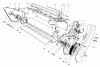 Toro 38162 (S-620) - S-620 Snowthrower, 1990 (0000001-0999999) Ersatzteile LOWER MAIN FRAME ASSEMBLY