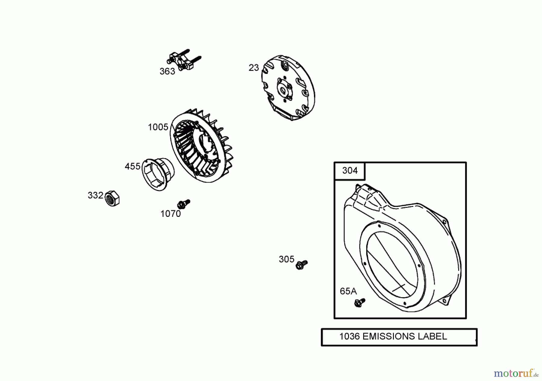 Toro Neu Blowers/Vacuums/Chippers/Shredders 62925 - Toro 206cc OHV Vacuum Blower, 2005 (250000001-250999999) BLOWER HOUSING ASSEMBLY BRIGGS AND STRATTON 126302-0245-E1