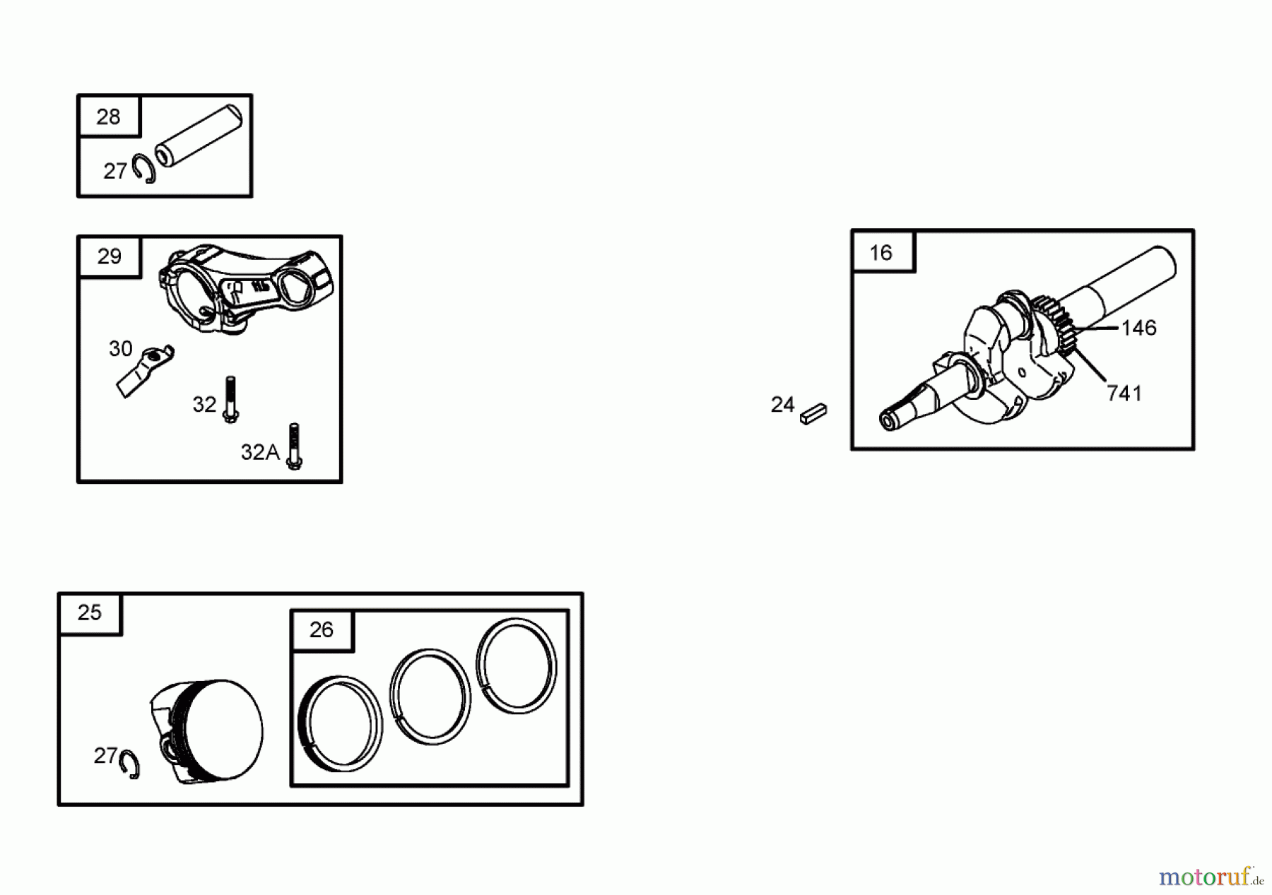  Toro Neu Blowers/Vacuums/Chippers/Shredders 62925 - Toro 206cc OHV Vacuum Blower, 2005 (250000001-250999999) CRANKSHAFT ASSEMBLY BRIGGS AND STRATTON 126302-0245-E1