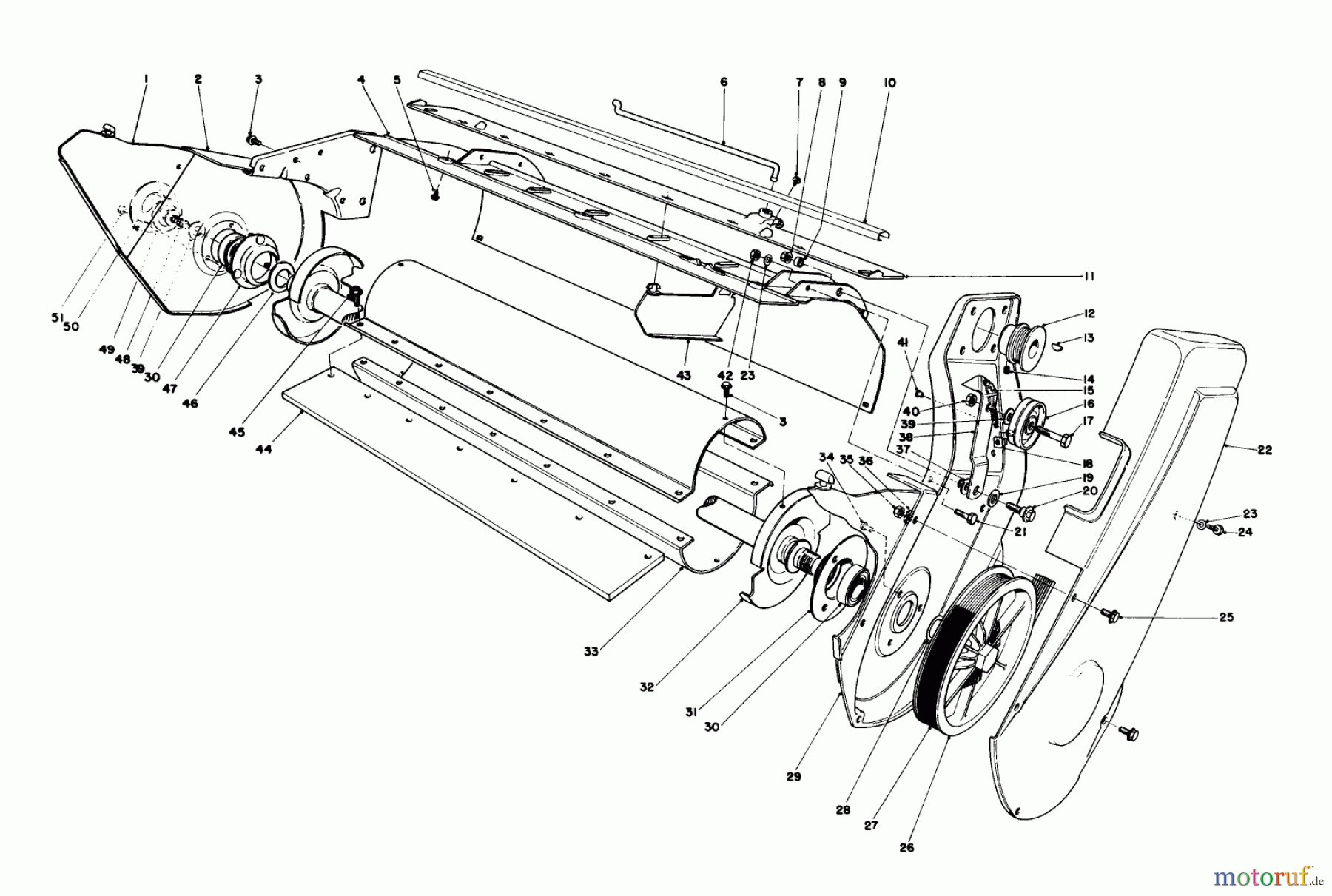 Toro Neu Snow Blowers/Snow Throwers Seite 1 38165 (S-620) - Toro S-620 Snowthrower, 1985 (5010001-5999999) LOWER MAIN FRAME ASSEMBLY