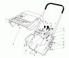 Toro 38165C (S-620) - S-620 Snowthrower, 1986 (6000001-6999999) Ersatzteile SHROUD & HANDLE ASSEMBLY