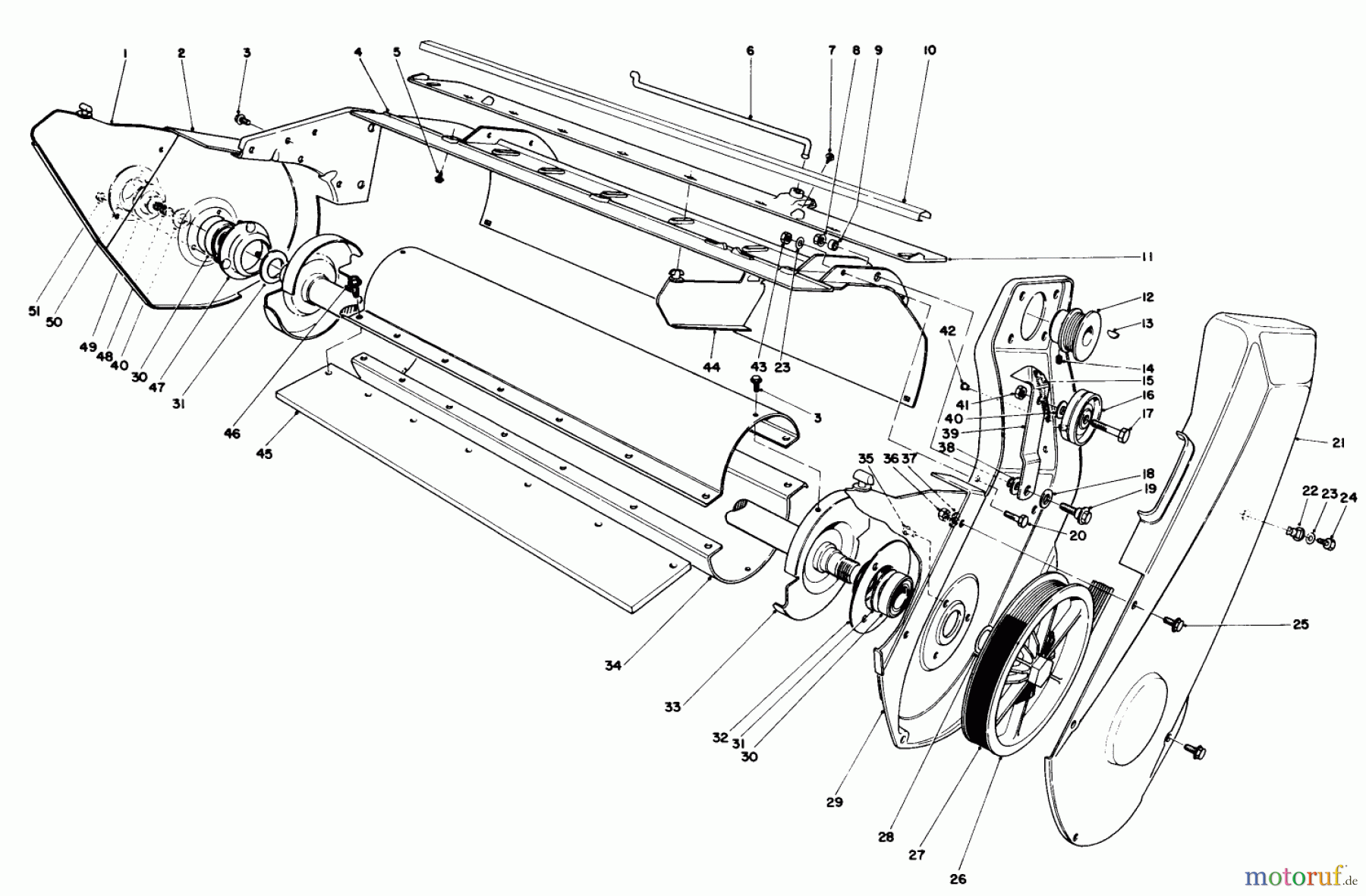 Toro Neu Snow Blowers/Snow Throwers Seite 1 38165 (S-620) - Toro S-620 Snowthrower, 1989 (9000001-9999999) LOWER MAIN FRAME ASSEMBLY