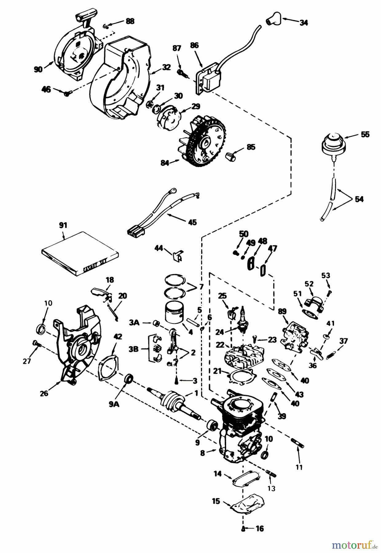  Toro Neu Snow Blowers/Snow Throwers Seite 1 38165 (S-620) - Toro S-620 Snowthrower, 1991 (1000001-1999999) ENGINE TECUMSEH MODEL NO. AH-600 TYPE 1622-N