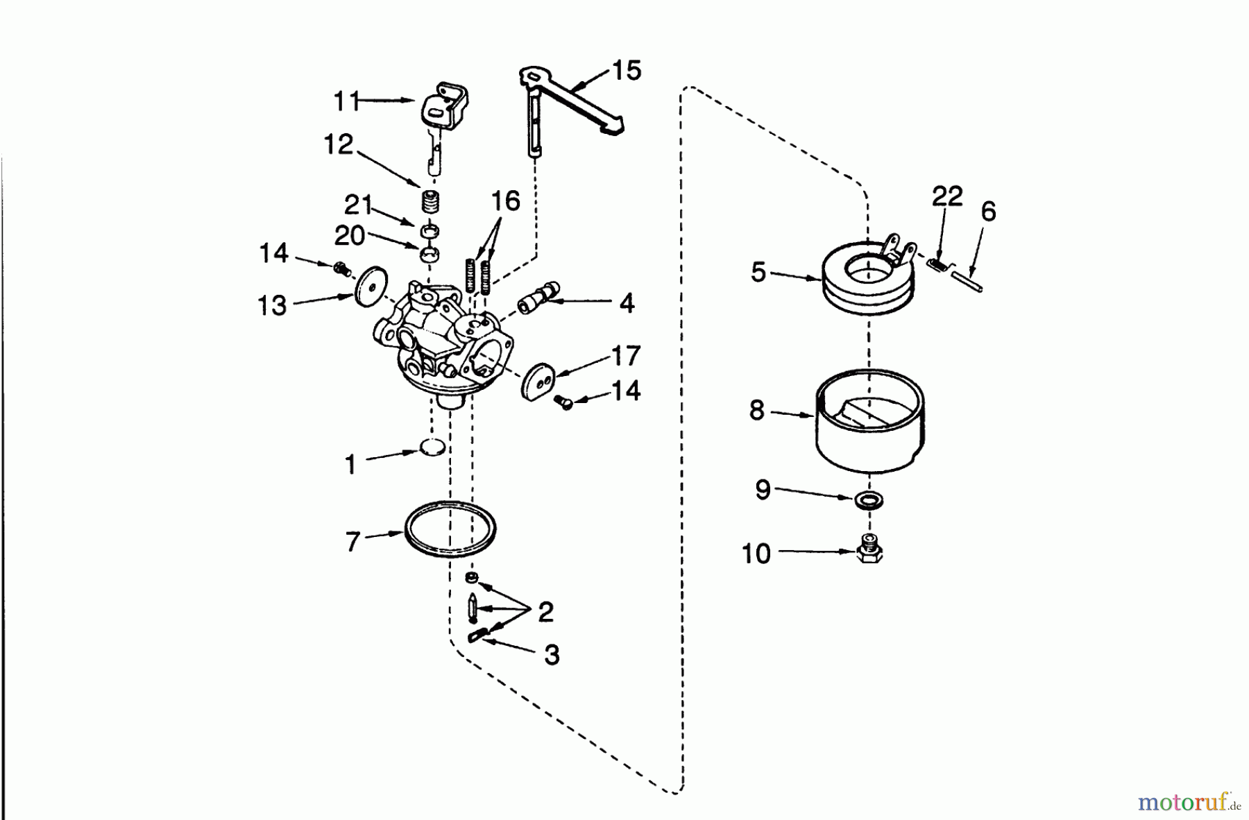  Toro Neu Snow Blowers/Snow Throwers Seite 1 38175 - Toro CCR Powerlite Snowthrower, 1991 (1000001-1999999) CARBURETOR NO. 632552