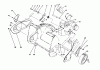 Toro 38175 - CCR Powerlite Snowthrower, 1991 (1000001-1999999) Ersatzteile ENGINE & WHEEL ASSEMBLY